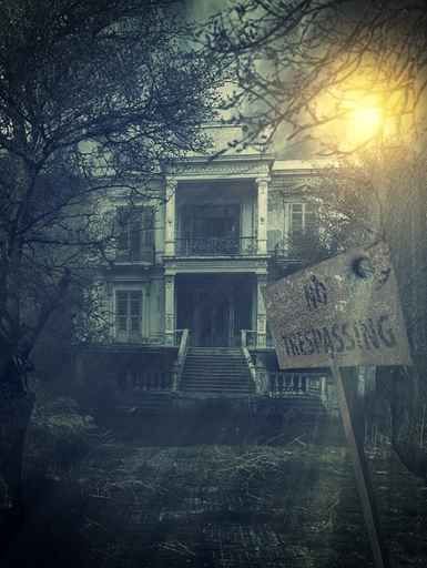 old abandoned  Scary Haunted house