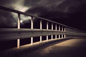 Bridge in moonlight