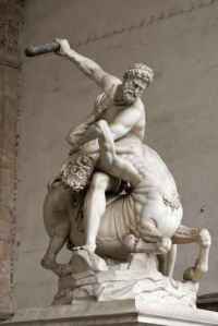 Herkules ttet Cacus Florenz
